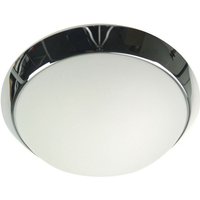 LED-Deckenleuchte rund, Opalglas matt, Dekorring Chrom, ø 30cm LED-Deckenleuchte rund, Opalglas matt, Dekorring Chrom, ø 30cm von NIERMANN