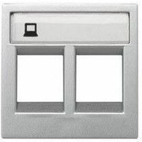 Datenabdeckung doppelt SILBER Niessen Zenit N2218.2 PL von NIESSEN