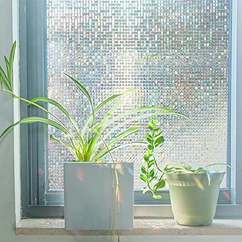 Fensterfolie Dekofolie Privatsphäre Sichtschutzfolie Selbstklebende Milchglasfolie,80x200cm von NIEWEI-YI