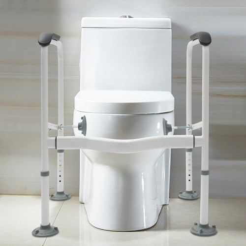 Aufstehhilfe Toilette, Kohlenstoffstahl Toiletten Aufstehhilfe 6 Einstellbare Höhen Breite Toiletten Wandstützgriff 150kg Tragfähigkeit WC Sitzerhöhung Haltegriff Aufstehhilfe Toilette, Kohlenstoffstahl Toiletten Aufstehhilfe 6 Einstellbare Höhen Breite Toiletten Wandstützgriff 150kg Tragfähigkeit WC Sitzerhöhung Haltegriff von NIGORIY