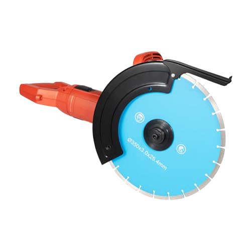 Betonsäge Elektrische, 3000W 3800r/min Betonschneider, Steinschneidemaschine 35cm Scheibendurchmesser, Steinschneider 13.5cm Einstellbare Schnitttiefe, Trennschleifer Staubfreies Schneiden von NIGORIY