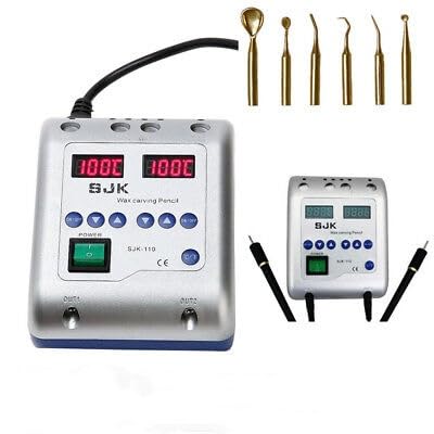 Digital Elektrisch Waxer Maschine, 20W 2A Electric Wachs Waxer Maschine 6 Wax Tips Elektrisch Wachsmesser 50-200℃ Modellier Dental Wachs Gerät Tranchiermesser Wachsmesser von NIGORIY