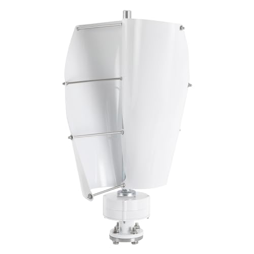 Vertikale Windgenerator, 500W 12V/24V Windrad Stromerzeugung, Windkraftanlage 13m/s Windgeschwindigkeit, Windturbine Generator Elektromagnetismus Steuerungssystem Wind Turbine Generator (12V) von NIGORIY
