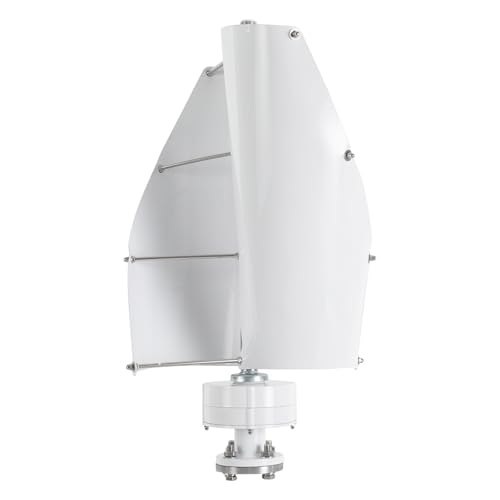 Vertikale Windgenerator, 500W 12V/24V Windrad Stromerzeugung, Windkraftanlage 13m/s Windgeschwindigkeit, Windturbine Generator Elektromagnetismus Steuerungssystem Wind Turbine Generator (24V) von NIGORIY