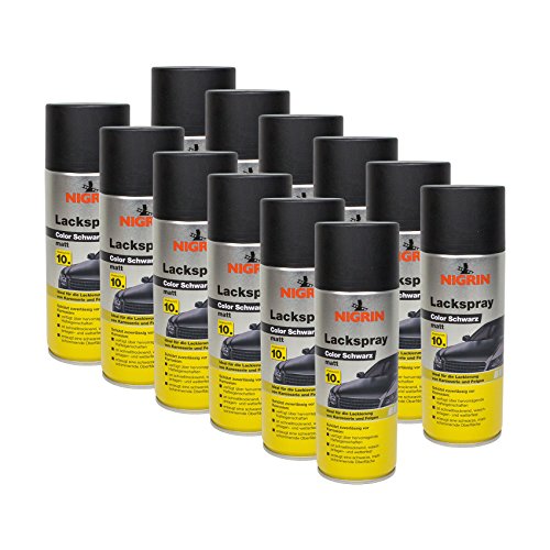 NIGRIN 12x 74112 Lackspray Color Schwarz matt 400 ml NIGRIN 12x 74112 Lackspray Color Schwarz matt 400 ml von NIGRIN