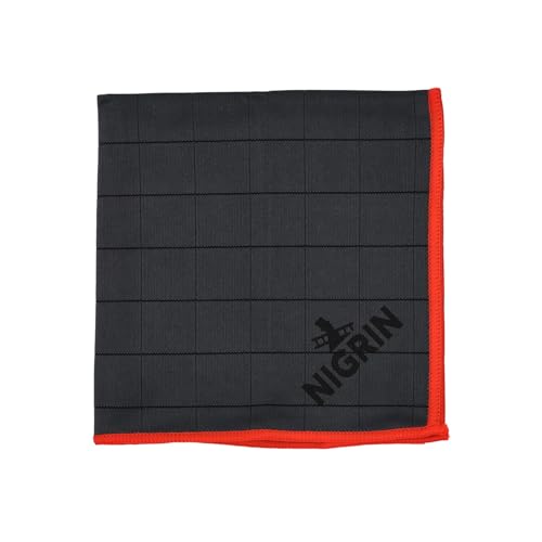 NIGRIN Performance Carbon Glastuch 400gsm| hochwertiges Mikrofasertuch mit eingewebten Carbonfasern |streifenfreie Reinigung | Autoscheiben, Fenster, Spiegel | waschbar bei 40 °C, 40 x 40 cm NIGRIN Performance Carbon Glastuch 400gsm| hochwertiges Mikrofasertuch mit eingewebten Carbonfasern |streifenfreie Reinigung | Autoscheiben, Fenster, Spiegel | waschbar bei 40 °C, 40 x 40 cm von NIGRIN
