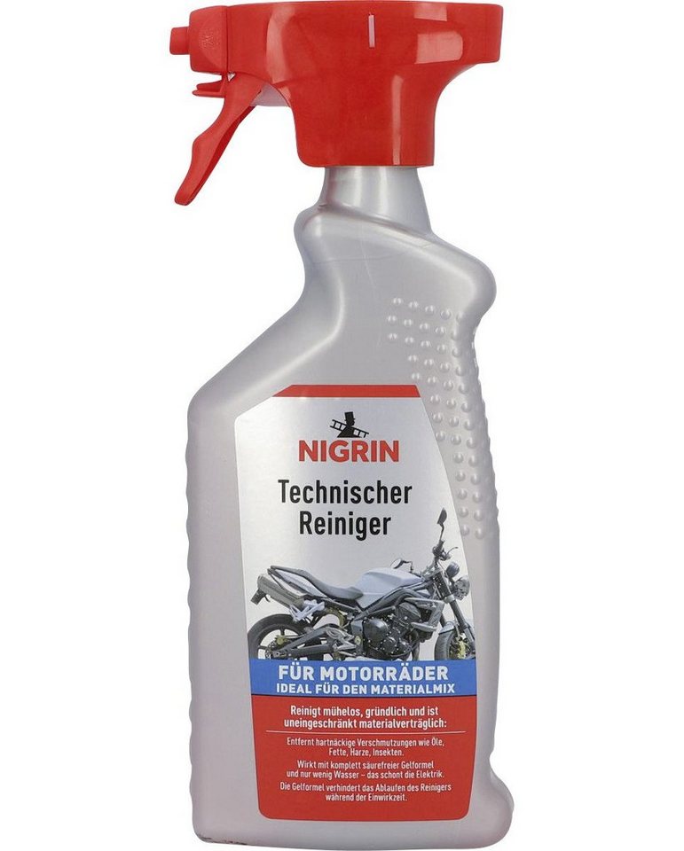 NIGRIN Schmierfett Nigrin Technischer Reiniger für Motorräder 500ml von NIGRIN