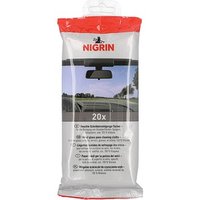 NIGRIN feuchte Reinigungstücher Scheiben 1-lagig weiß, 20 St. von NIGRIN
