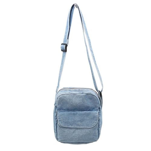NIHENHAO Casual Washed Denims Crossbody Phone Bag Japanese Small Travel Shoulder Purse with Adjustable Strap for Women and Men von NIHENHAO