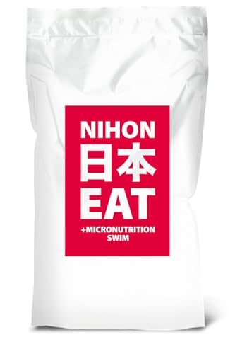 NIHON Hokovit Koifutter EAT Swim – schwimmendes Ganzjahresfutter für Koi & Karpfen – mit Spirulina & Mikronährstoffen – für EIN gesundes Wachstum & Immunsystem – 4,5mm Pellets – 5kg von NIHON