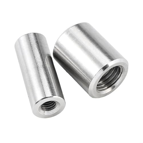 Runde Verbindungsmuttern, M8-M20 304 Edelstahl Feingewinde Verlängern Lange Verlängern Runde Kupplung Hülse Rohr Muttern(M12x1.5x40xS18(1pcs)) von NIHUJALE