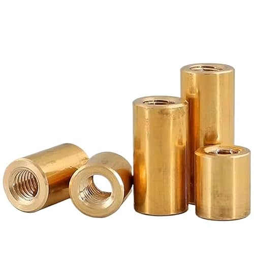 Runde Verbindungsmuttern, Messing Verlängern Lange Verlängern Runde Kupplung Mutter M6-M12 Länge 5mm ~ 100mm Hülse Rohr Joint Hülse(M8x20x13mm 1Pcs) von NIHUJALE