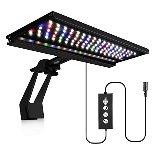 18W Clip-on Aquarium LED Beleuchtung, 24/7 Modus Aquarium Lampe mit Timer, Dimmbare Wasserdicht Aquarium Licht für Wasserpflanzen und Fische 18W Clip-on Aquarium LED Beleuchtung, 24/7 Modus Aquarium Lampe mit Timer, Dimmbare Wasserdicht Aquarium Licht für Wasserpflanzen und Fische von NIKEEYEN