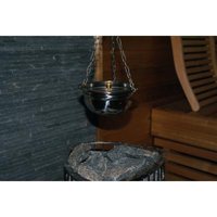 Nikkarien Sauna Aromaschale inkl. Metallkette aus Edelstahl 300 ml mit einstellbarem Tropfventil von NIKKARIEN SAUNIA