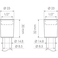 Brauseschlauch Brillanz 1/2"x150cm m.Konus u.Drehkupplung verchromt Nikles Brauseschlauch Brillanz 1/2"x150cm m.Konus u.Drehkupplung verchromt Nikles von NIKLES