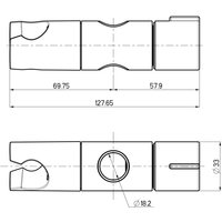 Brausestangenschieber f.Techno Brausest. 18mm verchromt Nikles von NIKLES
