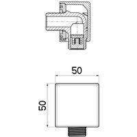 Wandanschlussbogen Techno Quadro 1/2" verchromt inkl.RV Nikles Wandanschlussbogen Techno Quadro 1/2" verchromt inkl.RV Nikles von NIKLES