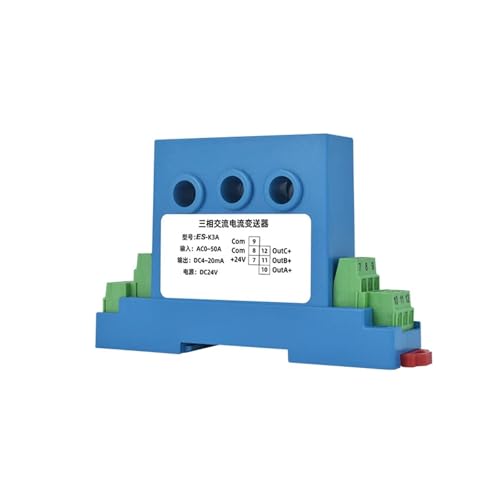 Dreiphasiger Wechselstrom-Stromtransmitter 4-20 mA 0-5 V 0-10 V Analogausgang DC24V perforierter Dreiphasen-Transmittersensor(Output 4-20mA,3PH AC 0-25A_HOLE 8MM_DC12V) von NIKOIDIC
