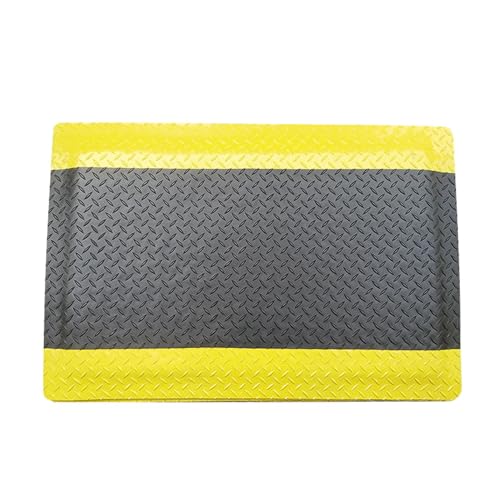 Industrielle Hochleistungs-Anti-Müdigkeit-Schwamm-Bodenmatte, Verschleißfeste Anti-Rutsch-Hoch-Rücksprung-Verdickung-Bodenmatte, Ergonomische Arbeits-Bodenmatte,60x90cm von NIKSHI