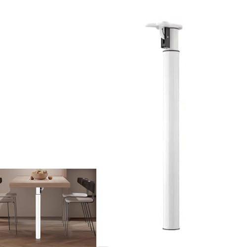 Klappbares Tischbein, hochfestes, praktisches 700 bis 120 mm multifunktionales, oxidationsbest?ndiges Teleskop Tischbein aus Ausdehnbare Tischbeine Zuhause Wohnmobile Yachten,White von NIKSHI