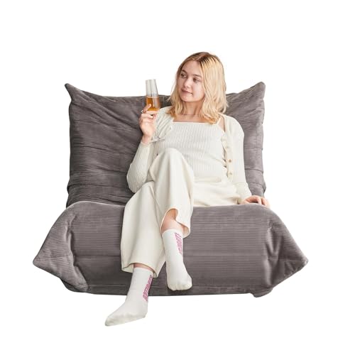 Moderne Sofas, Sitzsäcke für Erwachsene auf dem Bodensofa, Super Soft Memory Sponge Sofa, Raupen Sofa Stuhl, Wohnzimmermöbel, Geeignet für Schlafzimmer, Balkon, Kaminstuhl,Dunkelgrau-105X95X85CM Moderne Sofas, Sitzsäcke für Erwachsene auf dem Bodensofa, Super Soft Memory Sponge Sofa, Raupen Sofa Stuhl, Wohnzimmermöbel, Geeignet für Schlafzimmer, Balkon, Kaminstuhl,Dunkelgrau-105X95X85CM von NIKSHI