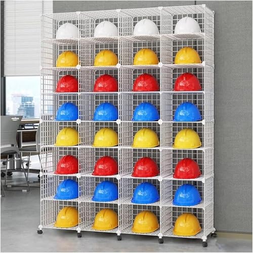 Stapelbarer Helm Display Regal weiß, kommerzieller Helm Organizer Stand für Einzelhandelsgeschäft/Werkstatt/Kohlemine, Höhenverstellbare Sicherheit Hart Hut Rack,56.7x14.6x75.6 Stapelbarer Helm Display Regal weiß, kommerzieller Helm Organizer Stand für Einzelhandelsgeschäft/Werkstatt/Kohlemine, Höhenverstellbare Sicherheit Hart Hut Rack,56.7x14.6x75.6 von NIKSHI