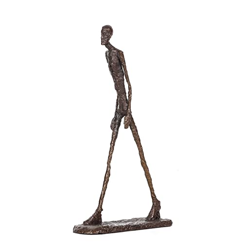 NILEEBUKER Bronze Giacometti's Walking Man Statue berühmte abstrakte Skulptur Replik Heimdekoration 25,4 cm H von NILEEBUKER