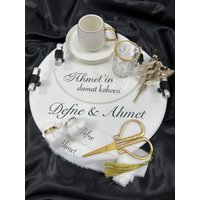 Engagement Tray Set/Mocha Ring Söz , Nişan Tepsi von NILGDESIGN