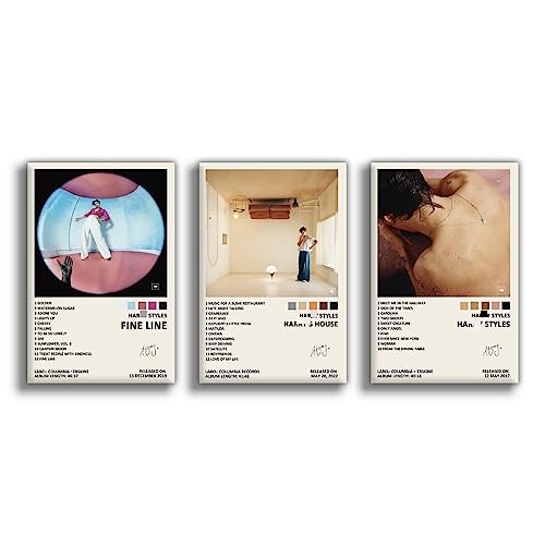 NILK Harry Poster Album Cover Limited Edition Posters (Set of 3) Unframed 8in X 12in(20 X 30cm) von NILK