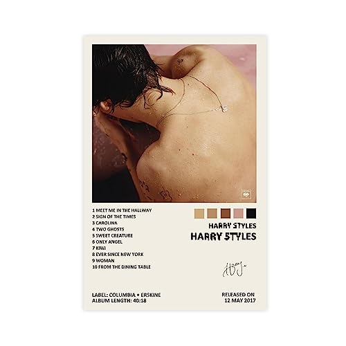 NILK Harry Poster Music Album Cover Signed Limited Poster Leinwand Poster Schlafzimmer Dekor Sport Landschaft Büro Zimmer Dekoration Geschenk Unframe:12x18inch(30x45cm) von NILK