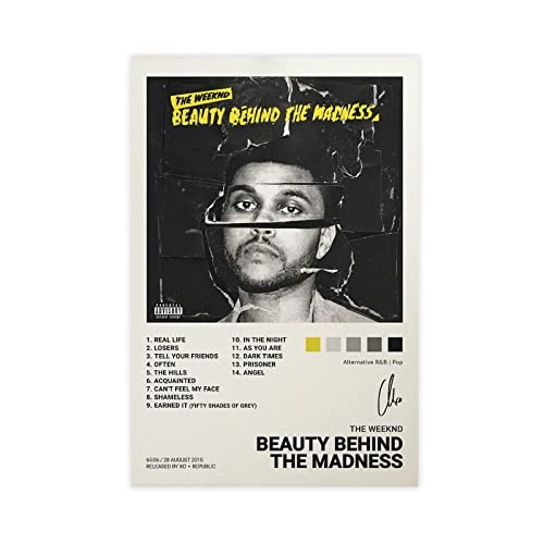 Beauty Behind The Madness Music Album Cover Leinwand Poster Wand Kunst Dekor Drucken Bild Gemälde Für Wohnzimmer Schlafzimmer Dekoration Unframe:16x24inch(40x60cm) von NILK