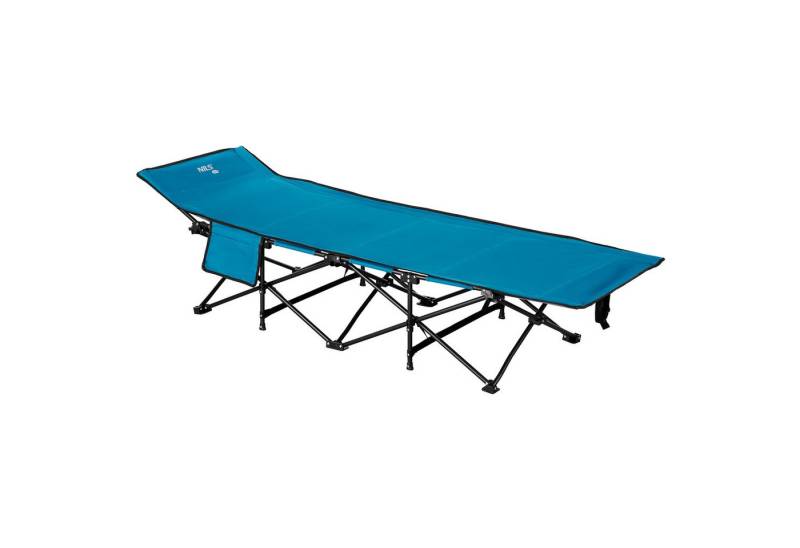 NILS CAMP Faltbett faltbares Bett Campingbett Outdoorbett blau einfacher Mechanismus von NILS CAMP