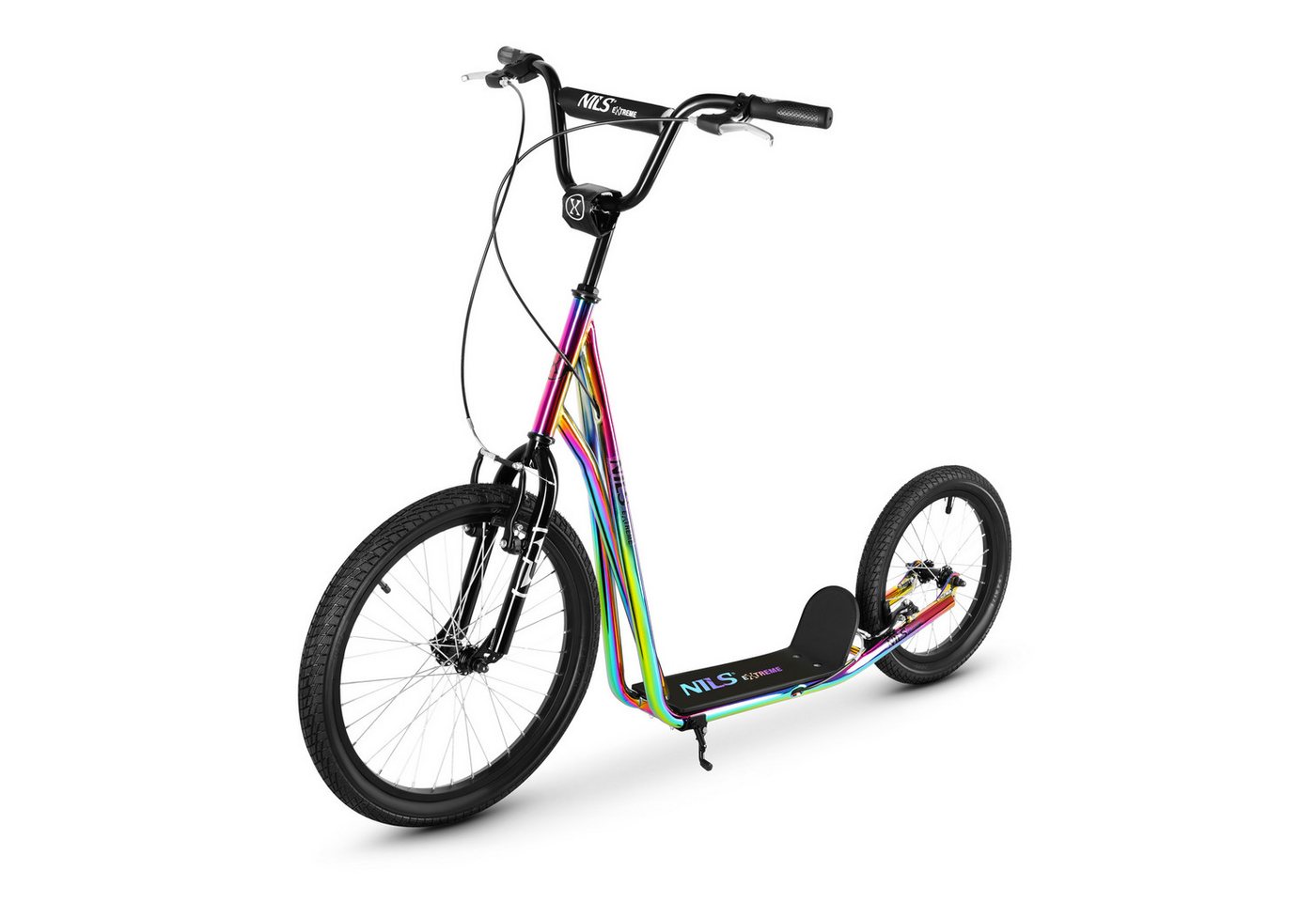 NILS EXTREME Cityroller Rainbow Scooter Roller Tretroller mit großen Reifen - sehr wendig, geeignet für Offroad-Abenteuer NILS EXTREME Cityroller Rainbow Scooter Roller Tretroller mit großen Reifen - sehr wendig, geeignet für Offroad-Abenteuer von NILS EXTREME