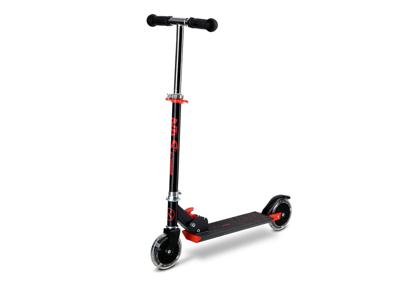 NILS EXTREME Cityroller Tretroller Kinder Cityroller LED- Reifen Scooter Roller Schwarz Rot NILS EXTREME Cityroller Tretroller Kinder Cityroller LED- Reifen Scooter Roller Schwarz Rot von NILS EXTREME
