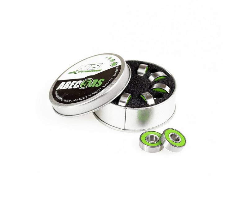 NILS EXTREME Kugellager ABEC-5 RS Grün Lager 8 Stück für Inliner Skateboards Scooter von NILS EXTREME