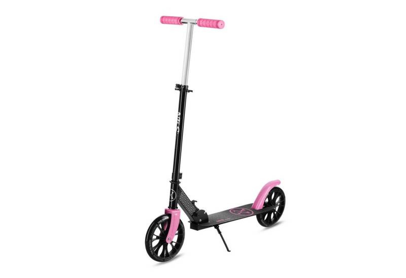 NILS EXTREME Tretroller Scooter Cityroller Kickroller XL Rollen pink schwarz, leicht verstaubar von NILS EXTREME