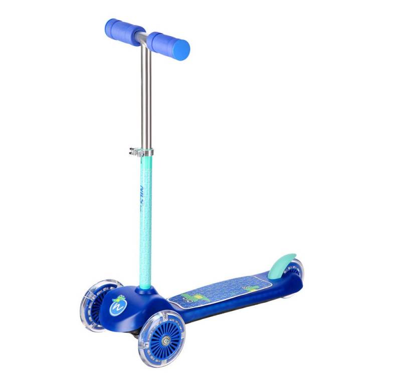 NILS FUN Tretroller Kinderroller LED, 15 km/h, (Spar-Set, 1 tlg., Geschicklichkeit), fördert spielerisch das Gleichgewicht von NILS FUN