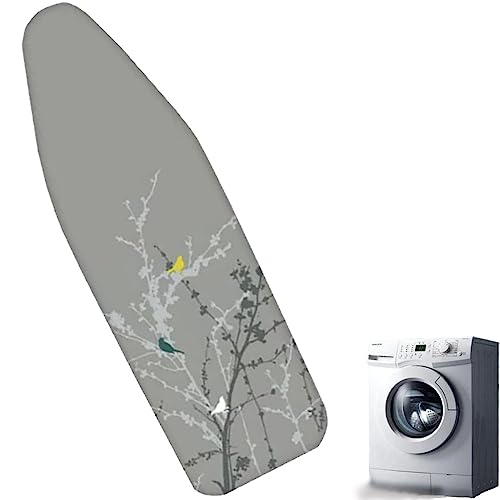 NILZA Bügelbrettbezüge Bügeltischbezug, 120 X 40 cm 110 X 35 cm, Ersatzbezug Für Bügelbrett, Universalcover Bügelbrett Bezug Mit Kordelzug, Grau (Size : 110x35cm/43x14in) von NILZA