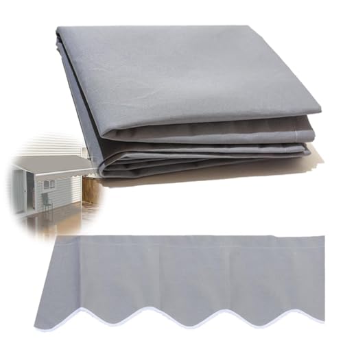 NILZA Einziehbar Terrassenmarkise Ersatz Markisenbespannung Markise Ersatzstoff Ersatzbespannung Canvas Für Restaurant Balkon Garten - Grau(Size:4.5x2.5m/14.7x8.2ft) von NILZA