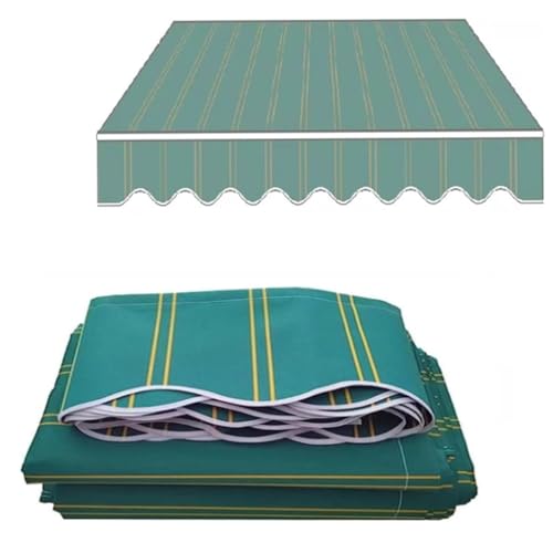 NILZA Klemmmarkise Einziehbar Ersatzstoff Balkonmarkise Ersatztuch Markisenbespannung UV Schutz Stoff Für Markise Markisenstoff (ohne Rahmen)(Size:4x1.5m/13.1x4.9ft) von NILZA