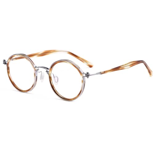 NILZA Rund Vintage Lesebrille Lesehilfe Brillen 1.5 Große Titanlegierung Gläser Computerbrille Retro Blaulichtfilter Sehhilfe Brille Für SeniorenTitanlegierung (Color : Tortoiseshell, Size : +1.75) NILZA Rund Vintage Lesebrille Lesehilfe Brillen 1.5 Große Titanlegierung Gläser Computerbrille Retro Blaulichtfilter Sehhilfe Brille Für SeniorenTitanlegierung (Color : Tortoiseshell, Size : +1.75) von NILZA