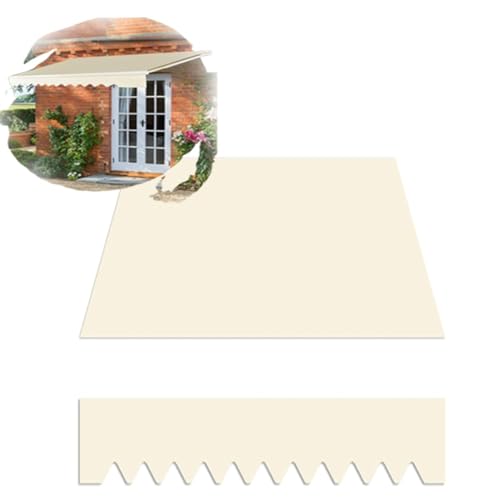 NILZA Sonnenmarkise Canvas Stoff Einziehbar Markise Ersatzstoff Markisenstoff Polyester Terrassenmarkise Wasserdicht Klemmmarkise Ersatzbespannung Für Balkon Geschäfte(Size:3x2.5m) von NILZA