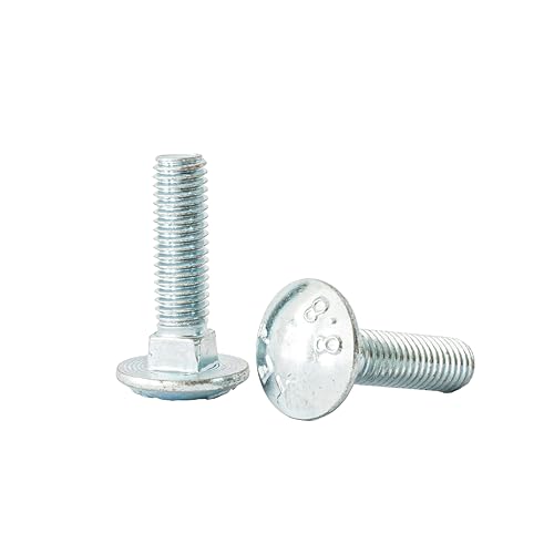 Schlossschraube mit Vierkantansatz M8x30-20 Stück - rostfrei - Vollgewinde - Flachrundkopfschrauben - Torbandschrauben - Flachrundschrauben mit Vierkantansatz von NIMA PARTS