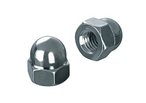 20x Sechskant Hutmutter – M8 – rostfrei, verzinkt – Kappenmuttern, Hutmutter hohe Form, Hutmuttern für Gewindestangen von NIMA PARTS