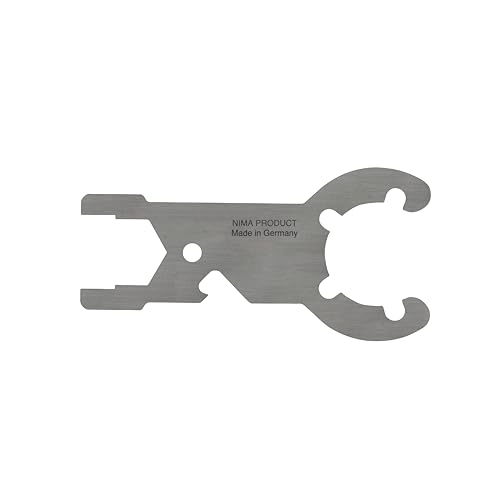 NIMA PARTS Gasflaschenschlüssel – made in Germany – Edelstahl Schlüssel für Gasventil für den Schlüsselbund (Gasflaschenschlüssel) von NIMA PARTS