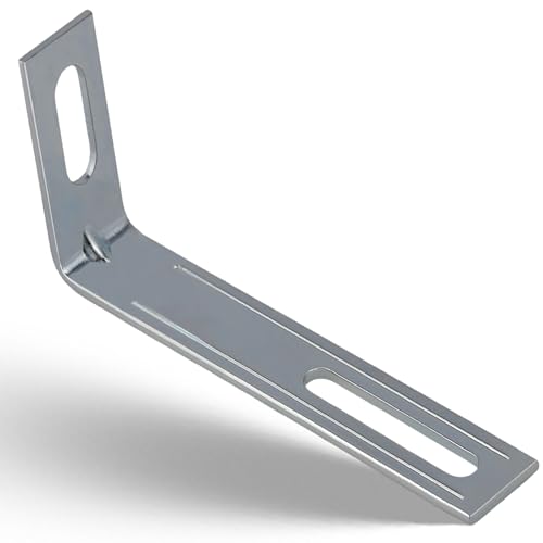 NIMA PARTS Kippsicherung Möbel – 4er Set – verzinkter Stahl, Wandbefestigung Schrank (4, 77 x 32 x 15 mm) von NIMA PARTS