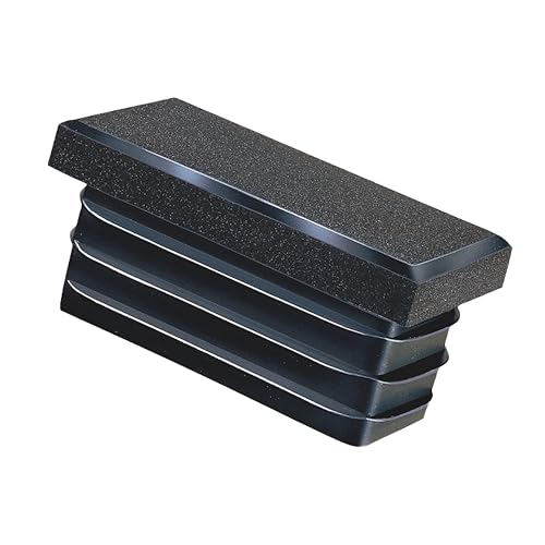 NIMA PARTS: 4X Lamellenstopfen Rechteckig – Made in Germany – Kunststoffstopfen als Schutz für Rohrabdeckung (40x30 mm) von NIMA PARTS