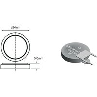 Nimo - Lithium-Batterie CR2450V 3Vdc 500mA 3pin Vertikale Position Leiterplatte von NIMO