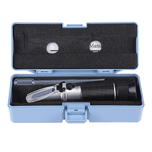 NIMOA Brix Refraktometer - Professionelle 0~32% Accurate Brix Refraktometer Bier Fruchtsaft Zucker Tester Messgerät von NIMOA
