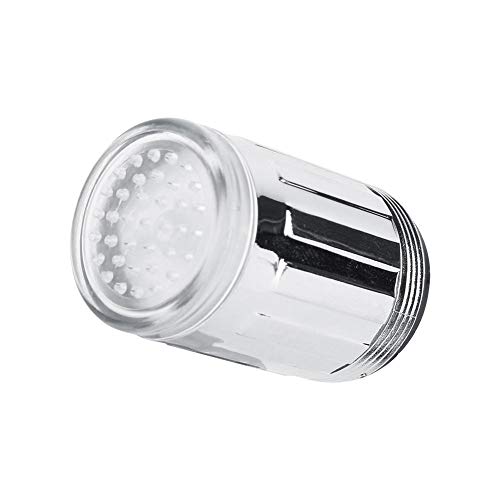NIMOA LED Wasserhahn - 3 Farben LED Wasser Hahn Licht Ändern Temperaturregelung Wasserhahn Aufsatz Küche von NIMOA